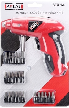 Attlas ATB 4.8V Şarjlı Tornavida 24 Parçalı Attlas ATB 4.8V Şarjlı Tornavida 24 Parçalı