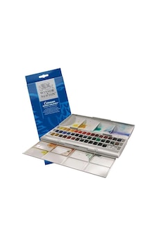Winsor & Newton Cotman 1/2 Tablet Sulu Boya Seti 45 Renk Çok Renkli Winsor & Newton Cotman 1/2 Tablet Sulu Boya Seti 45 Renk Çok Renkli