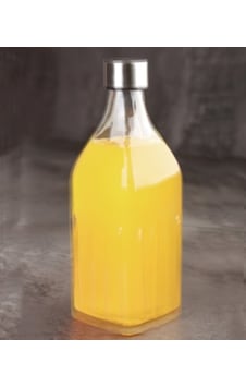 Acar Kare Cam Su Şişesi 1000 Ml