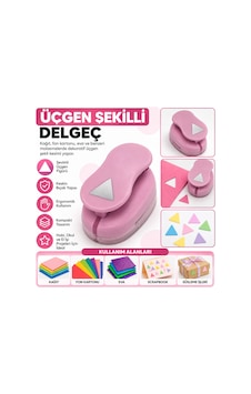 Üçgen Şekilli Orta Boy Şekilli Delgeç Kağıt Fon Kartonu Eva Delgeç Scrapbook Hobi Delgeci Çok Renkli Üçgen Şekilli Orta Boy Şekilli Delgeç Kağıt Fon Kartonu Eva Delgeç Scrapbook Hobi Delgeci Çok Renkli