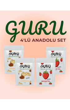 Guru Çilek İncir Kurusu Anadolu Set 4'lü Guru Çilek İncir Kurusu Anadolu Set 4'lü