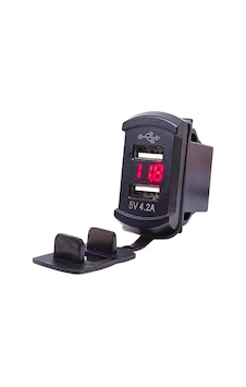 Ic-266d-3 Marin Tip Voltmetreli İkili Usb 12-24v - 5v/4.2a