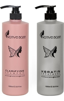Native Base Keratin Bakım 1 L + Clarifying Şampuan 1 L Native Base Keratin Bakım 1 L + Clarifying Şampuan 1 L