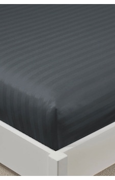 Varol %100 Pamuk Saten Stripe Tek Kişilik Lastikli Çarşaf Takımı 30 Cm 1 Yastık Kılıfı Antrasit Varol %100 Pamuk Saten Stripe Tek Kişilik Lastikli Çarşaf Takımı 30 Cm 1 Yastık Kılıfı Antrasit