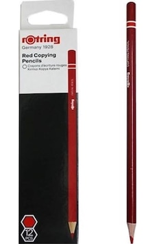 Rotring Kırmızı Kopya Kalemi 1 Dz 12 Adet Rotring Kırmızı Kopya Kalemi 1 Dz 12 Adet