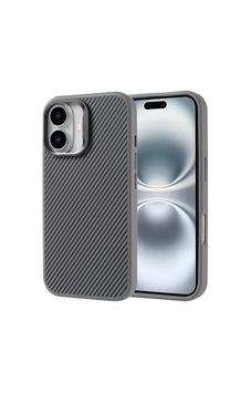Apple Uyumlu iPhone 16 Plus Kılıf M-safe Şarj Özellikli Karbon Fiber Görünümlü Zore Troy Kapak Apple Uyumlu iPhone 16 Plus Kılıf M-safe Şarj Özellikli Karbon Fiber Görünümlü Zore Troy Kapak
