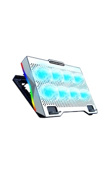 Büro Ev Ofis İçin 8 Fanlı Rgb Işıklı Metalik Notebook Suğutucu Büro Ev Ofis İçin 8 Fanlı Rgb Işıklı Metalik Notebook Suğutucu