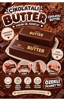 Butter Squish Sukuşi Çikolata Tereyağ 1 Adet Diğer Butter Squish Sukuşi Çikolata Tereyağ 1 Adet Diğer