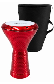 Fransua Dövme Döküm Mısır Darbuka Kırmızı Kılıf Hediyelidir