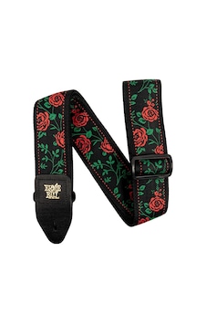 Ernie Ball P05318 Spanish Rose Jacquard Guitar Strap Gitar Askısı Ernie Ball P05318 Spanish Rose Jacquard Guitar Strap Gitar Askısı