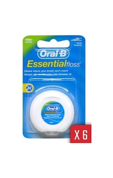 Oral-B Essential Floss Naneli ve Mumlu Diş İpi 50 M x 6 Adet Oral-B Essential Floss Naneli ve Mumlu Diş İpi 50 M x 6 Adet