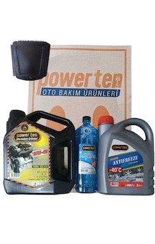 Power Ten 15W40 Motor Yağı + 3 Litre Antifriz + -20 C Cam Suyu Kombin Power Ten 15W40 Motor Yağı + 3 Litre Antifriz + -20 C Cam Suyu Kombin