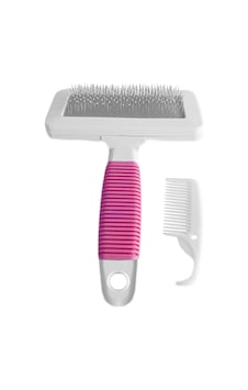 Temizleme Aparatlı Kedi Köpek Tarağı 12 Cm-15 Cm Large Pembe Temizleme Aparatlı Kedi Köpek Tarağı 12 Cm-15 Cm Large Pembe