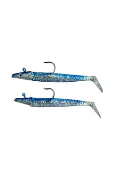 Fujin Zand Eel 11cm 7gr-14gr 2 Li Silikon Balık Blue Silver Fujin Zand Eel 11cm 7gr-14gr 2 Li Silikon Balık Blue Silver