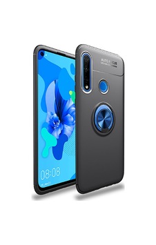 Huawei P40 Lite E Kılıf Zore Ravel Silikon Kapak Siyah-Mavi