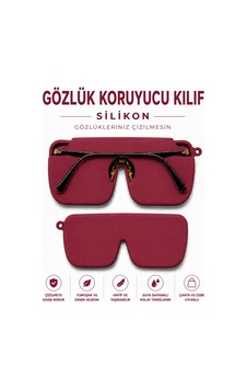 Silikon Gözlük Kılıfı, Asılabilir, Katlanabilir, Çantada Yer Kaplamaz-vişne Bordo - 904898021 Silikon Gözlük Kılıfı, Asılabilir, Katlanabilir, Çantada Yer Kaplamaz-vişne Bordo - 904898021