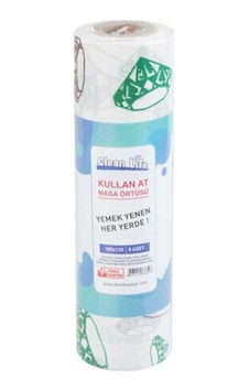 Clean Life Masa Örtüsü Kağıt Kullan At 8 Li 9.6mt 100cmx120cm 6526 Çok Renkli Clean Life Masa Örtüsü Kağıt Kullan At 8 Li 9.6mt 100cmx120cm 6526 Çok Renkli