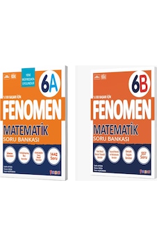 Fenomen 6. Sınıf Matematik A + B Soru Bankası Seti 2 Kitap Fenome Fenomen 6. Sınıf Matematik A + B Soru Bankası Seti 2 Kitap Fenome