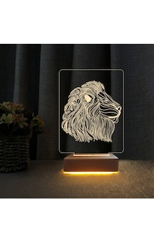 Aslan 3d Led Lamba Hediyelik, Galatasaraylı Hediyesi Gece Lambası Aslan 3d Led Lamba Hediyelik, Galatasaraylı Hediyesi Gece Lambası