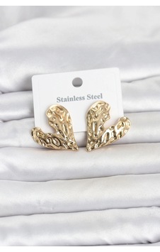 316l Çelik Gold Renk Model Kadın Küpe Çok REnkli 48591806