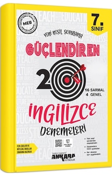 Ankara Yayıncılık 7. Sınıf İngilizce Güçlendiren 20 Deneme Sınavı Ankara Yayıncılık 7. Sınıf İngilizce Güçlendiren 20 Deneme Sınavı
