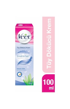 Veet Smooth & Fresh Hassas Ciltler için Aloe Vera ve E Vitaminli Tüy Dökücü Krem 100 ML Veet Smooth & Fresh Hassas Ciltler için Aloe Vera ve E Vitaminli Tüy Dökücü Krem 100 ML