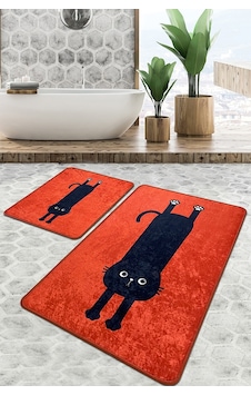 Comfort Banyo Halısı Djt 2 Li Set Turuncu Comfort Banyo Halısı Djt 2 Li Set Turuncu