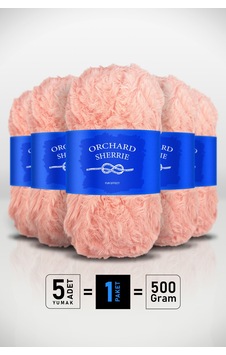 Yavruağzı 5'li Paket 100 Gr / 60 M Tavşan Tüyü Dokulu Kalın Kürk Peluş Örgü İpi Yavruağzı 5'li Paket 100 Gr / 60 M Tavşan Tüyü Dokulu Kalın Kürk Peluş Örgü İpi