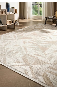 Hoom Rugs İmge 2506 Bej Geometrik Desenli Akrilik Salon Halısı Hoom Rugs İmge 2506 Bej Geometrik Desenli Akrilik Salon Halısı