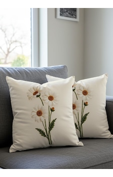 Punch Nakış Desen Dijital Baskılı Dekoratif Papatya Desenli Kadife Kırlent Kılıfı, 2'li Set, Krem Zemin, Dijital Baskılı Sku: Smg8690010232274 Açık Altın Punch Nakış Desen Dijital Baskılı Dekoratif Papatya Desenli Kadife Kırlent Kılıfı, 2'li Set, Krem Zemin, Dijital Baskılı Sku: Smg8690010232274 Açık Altın