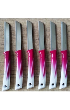 Solingen Marka Meyve Bıçağı 6'lı Set-1 - Pembe Solingen Marka Meyve Bıçağı 6'lı Set-1 - Pembe