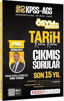 İndeks Akademi 2026 Kpss Meb-ags Tarih Çıkmış Sorular Son 15 Yıl İndeks Akademi 2026 Kpss Meb-ags Tarih Çıkmış Sorular Son 15 Yıl