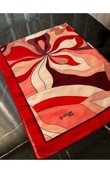 Siyane Scarf Naturel Desen Şal 12 Çok Renkli