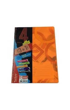 Mikro A4 Spiralli 3 Kareli 1 Çizgili 3+1 120 Yp Konulu Defter Mikro A4 Spiralli 3 Kareli 1 Çizgili 3+1 120 Yp Konulu Defter