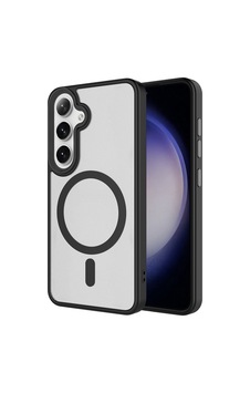 Zore Galaxy S24 Fe Kılıf Sert Pc Arka Yüzey Wireless Şarj Özellikli Zore Flet M-safe Kapak - Siyah Zore Galaxy S24 Fe Kılıf Sert Pc Arka Yüzey Wireless Şarj Özellikli Zore Flet M-safe Kapak - Siyah