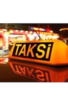 Işıklı Taksi Levhası Mıknatıslı Taksi 12 Volt