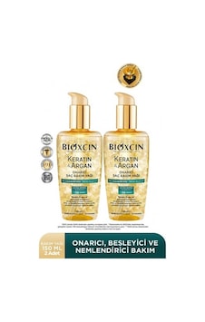 Bioxcin Keratin & Argan Onarıcı Saç Bakım Yağı 2 x 150 ML