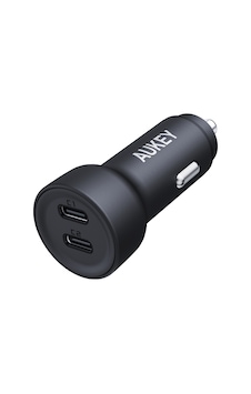 Aukey Cc-y23-bk 65w Small 2port Car Charge C+c P. Cyau-y23-01