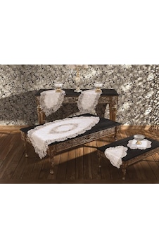 Elegance Salon Takımı 5 Parça Krem Elegance Salon Takımı 5 Parça Krem