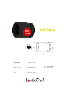 Osaka 22 Mm 1/2'' Lokma Osaka 22 Mm 1/2'' Lokma