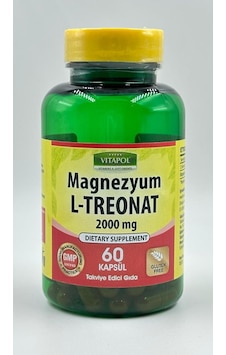 Vitapol Magnezyum L-Treonat 2000 Mg Besin Takviyesi 60 Kapsül Vitapol Magnezyum L-Treonat 2000 Mg Besin Takviyesi 60 Kapsül