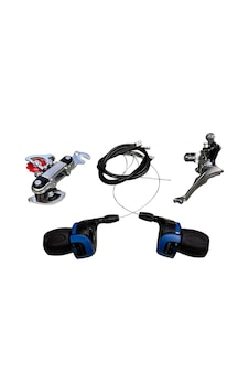 Saiguan Bisiklet Vites Takımı Ty05 Mavi Komple Set Mavi