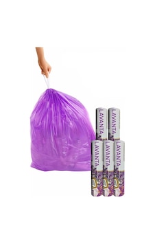 Arvale Büyük Boy 65x70 Kokulu Büzgülü Çöp Poşeti 5 Paket Çöp Torb