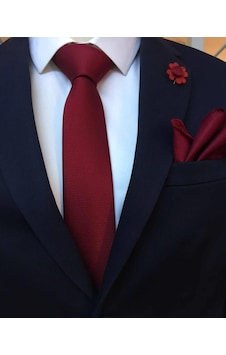 Brianze Bordo Kravat Mendil Yaka Çiçeği Set Kmc - 1 Bordo Brianze Bordo Kravat Mendil Yaka Çiçeği Set Kmc - 1 Bordo