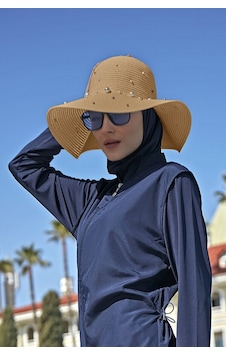 Remsa Mayo İncili Hasır Şapka Camel Rş-62 Camel Remsa Mayo İncili Hasır Şapka Camel Rş-62 Camel