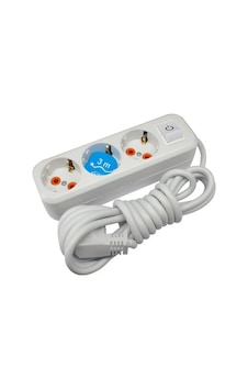 Asel ASL-300 0304 3'Lü Grup Priz Anahtarlı 3mt - HRD-010878