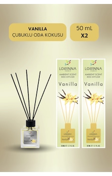 Vanilla Çubuklu Oda Kokusu Set 2x50 Ml Vanilla Vanilla Çubuklu Oda Kokusu Set 2x50 Ml Vanilla