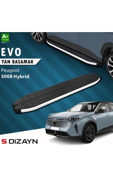 S-dizayn Peugeot 5008 3 Hybrid Evo Aluminyum Yan Basamak 203 Cm 2024 Üzeri A+ Kalite