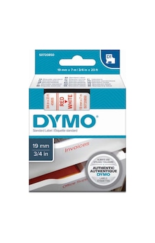 Dymo D1 Şerit Standart 19 Mmx7 Mt Beyaz Üzerine Kırmızı 45805 Dymo D1 Şerit Standart 19 Mmx7 Mt Beyaz Üzerine Kırmızı 45805