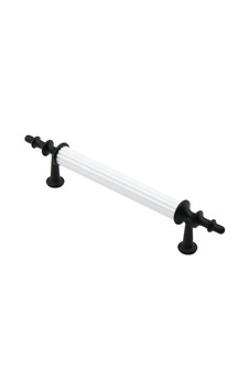 10 Adet Beyaz - Siyah Boru Kulp 9.6cm 5580